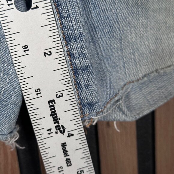 American Eagle Jean Shorts 2 Womens Blue Light Wash Denim Cut Off Mini - Picture 5 of 7